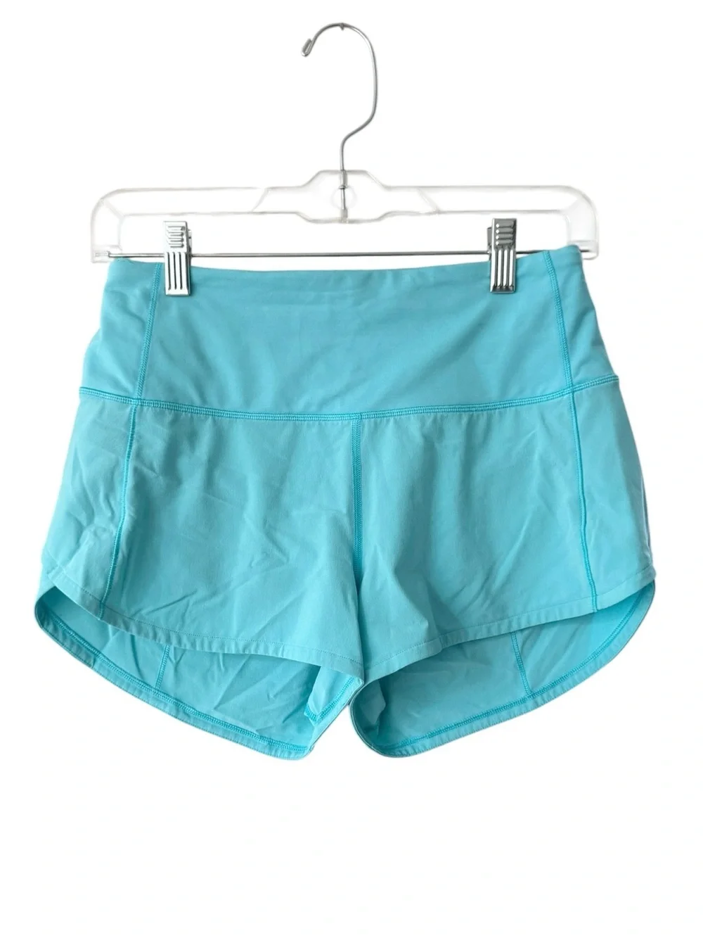 Lululemon Speed Up HR Short Turquoise Blue Size 6 (W7BEXS) Athletic Running